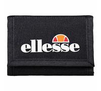Ellesse Clarino Wallet - Cartera unisex con logotipo, cierre de velcro, con compartimentos interiores, Negro , Casual