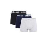 Ellesse Hali 3pk Boxers Calzoncillos, Negro, Gris y Azul Marino, Extra-Large para Hombre