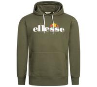 ellesse Monesiglio Sudadera con Capucha Hombre Pullover Caqui NUEVO