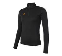 ellesse Telero 1/2 Zip Top Camiseta de Manga Larga, Negro, 38 para Mujer