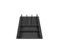 Elletipi Wood Line PLA O50045 - Bandeja de cubiertos para cajón de MDF con nublado gris Orión modulo45.