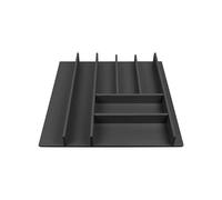 Elletipi Wood Line PLA O50060 - Bandeja para cubiertos para cajón de MDF ennoblecido gris Orione modulo60.