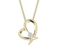 Elli 0109750115_45 - Collar con colgante para mujer, con plata de ley (925/1000) y circonita, tamaño de 46 centímetros