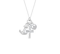 Elli 01503641_45 - Collar de mujer de plata de ley, 45 cm