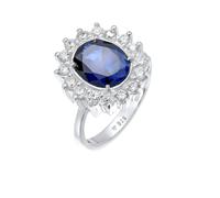 ELLI Anillo azul oscuro / plata 58 azul oscuro / plata
