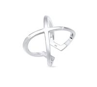 Elli Anillo Mujer Símbolo la Cruz Tendencia en Plata Esterlina 925