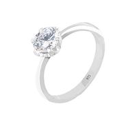 Elli Anillo Mujer Solitario con Cristal de Zirconia Cúbica en Plata de Ley 925