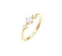 ELLI Anillo 'Opal' azul claro / oro 54 azul claro / oro