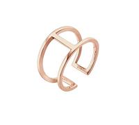 Elli Anillo para mujer en Geo Minimal Trend tamaño ajustable en plata de ley 925