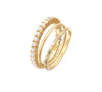 ELLI Anillo 'Pearl' oro / blanco perla 54 oro / blanco perla