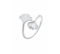 Elli Anillos Mujeres Gingko Hoja Abierta Tendencia en plata de ley 925 bañada en oro
