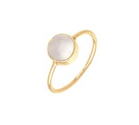 ELLI Anillo 'Solitär' oro / blanco perla 64 oro / blanco perla