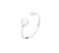 Elli Anillo solitario aniversario de mujer con plata - Tamaño 14