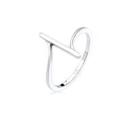 Elli Anillo solitario aniversario de mujer con plata - Tamaño 18