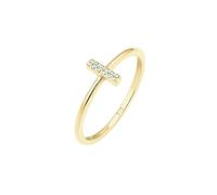 Elli Anillo Temático de mujer con oro amarillo, diamante 9 k (375) - Tamaño 14