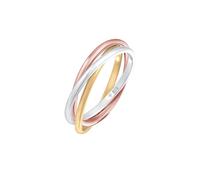 ELLI Anillo 'Trio' oro / oro rosa / plata 56 oro / oro rosa / plata