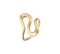 Elli Anillos Anillo Mujeres Ola en Plata de Ley 925 para Noche de Fiesta