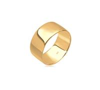 Elli Anillos Banda de apilamiento para damas en plata esterlina 925 bañada en oro