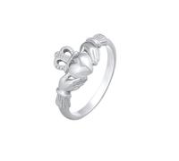 Elli Anillos Corona del Corazón de las Damas Claddagh en Plata Esterlina 925