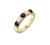 Elli Anillos Mujeres Banda Cuentas de Vidrio Tendencia Color Oro con Cristales