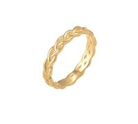 Elli Anillos para mujer de diseño trenzado con nudo infinito, fabricado en plata de ley de 925
