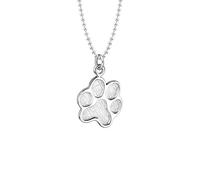 Elli Collar con colgante de plata de ley 925 con forma de pie de corte xilón para mujer