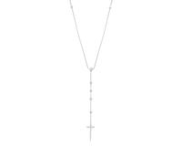 Elli Collar Corto de mujer con plata, 50 cm