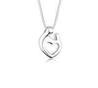 Elli Collares Mujeres Madre Hijo Corazón Relación en Plata de Ley 92