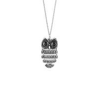 Elli Collar Mujer Colgante de Búho con Cristales en Plata de Ley 925