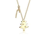 Elli Collar para mujer con colgante de árbol de Navidad, plata 925, 45cm, Corte facetado, No es una piedra preciosa