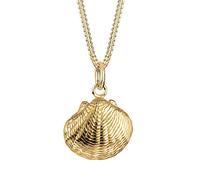 Elli Collar para mujer con colgante de concha naval de plata 925 - 45 cm - 0101392615_45