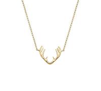 Elli Collar para mujer con colgante de cornamenta, en plata de ley 925