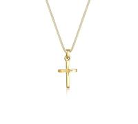 Elli Collares Mujeres Colgante de Cruz Grabado de Estrella en Plata de Ley 925