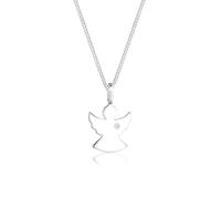 Elli Collares Mujer Colgante de Ángel de Filigrana con Diamante (0.02 Ct.) en Plata Esterlina 925