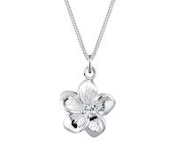 Elli Collares Mujer Colgante de Flor de Frangipani Moderno Cristal en Plata Esterlina 925
