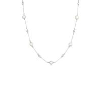 Elli Collares Mujeres Bolas Filigrana con Perlas de Agua Dulce en Plata de Ley 925 Bañada en Oro