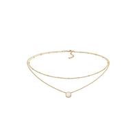 Elli Collares Mujeres Gargantilla Bola Capas Tendencia con Ópalo Sintético en Plata de Ley 925