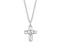 Elli Collares Niño Corazón Cruzado Lindo con Cristales en Plata Esterlina 925
