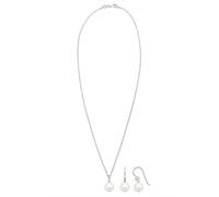 ELLI Conjunto de joyería plata / blanco perla One Size plata / blanco perla