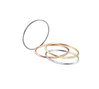 Elli Damen-anillo de apilamiento Basic Tricolor Ringset 925 de plata - 0602540615