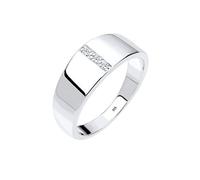 Elli DIAMONDS Anillo Básico de Diamante (0.015 ct.) en Plata de Ley 925