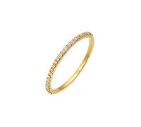 Elli DIAMONDS Anillo Microfijación Geo con Diamante (0,125 ct.) en Oro Amarillo 585