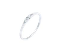 Elli DIAMONDS Anillo Mujeres de Compromiso con Diamante (0.07 ct) en Plata de Ley 925