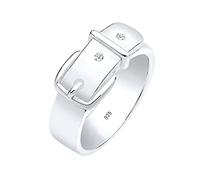 Elli DIAMONDS Anillo Mujeres Símbolo del Cinturón con Diamante (0,03 ct.) en Plata de Ley 925
