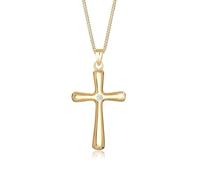 Elli DIAMONDS Collar Mujeres en Cruz con Diamante (0,03 ct ) en Plata de Ley 925