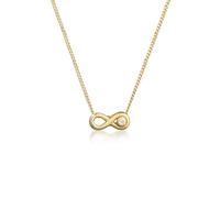 Elli DIAMONDS Collar Mujeres Infinity Eternal con Diamante (0.015 ct.) en Oro Amarillo 585