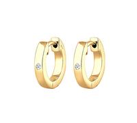 Elli DIAMONDS Pendientes Mujeres Preciosas Criollas con Diamante (0.03ct) en Plata de Ley 925