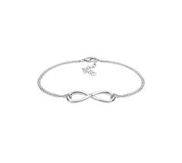 Elli DIAMONDS Pulsera Mujeres con Colgante Infinito y Diamante (0,03 ct.) en Plata de Ley 925