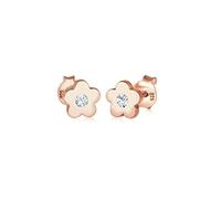 Elli Earrings Children Kids Flower Crystals 925 Sterling Silver