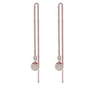 Elli Earrings Ladies Ear Hanger Ball Glamorous with Crystals in 925 Sterling Silver